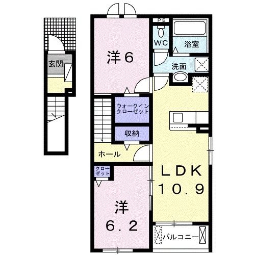 セルキューブ　IIの間取り