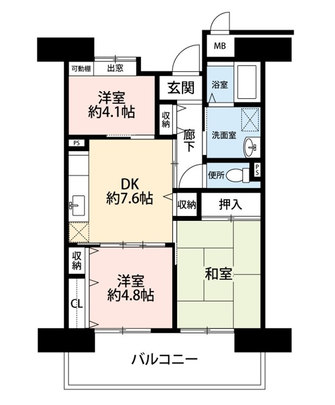 OPH新金岡の間取り