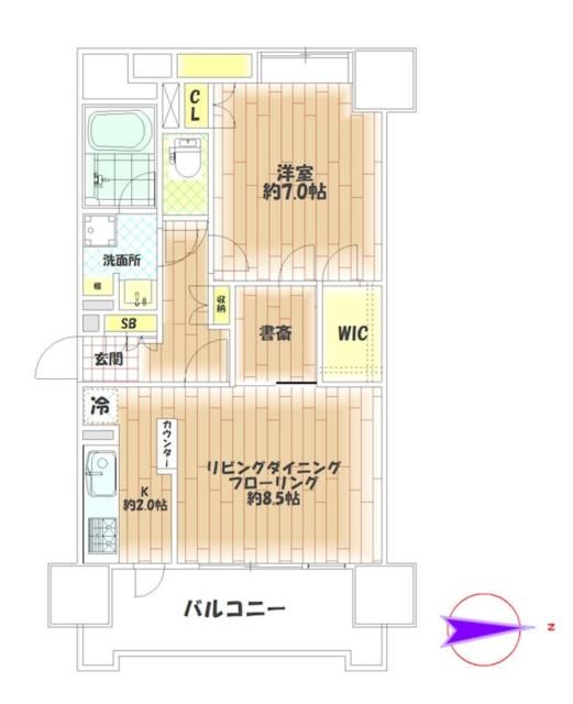 エクセルシオール所沢の間取り