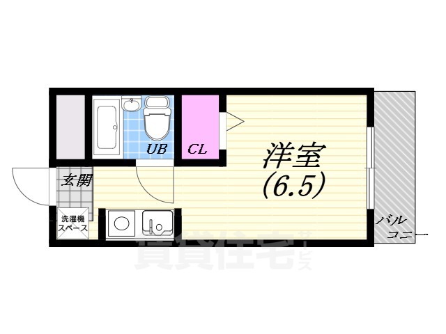 西宮市安井町のマンションの間取り