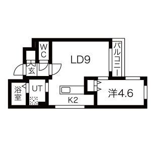 ロテュス1315の間取り