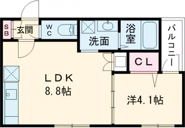 アトムハウスI号館の間取り