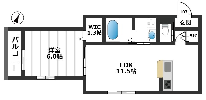 グランコンフォート池袋本町の間取り