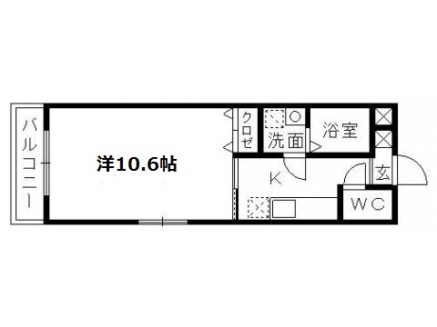 ＴＫマンション中央IIの間取り