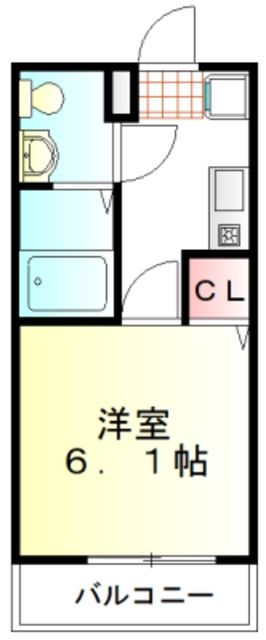 東松山市箭弓町のアパートの間取り