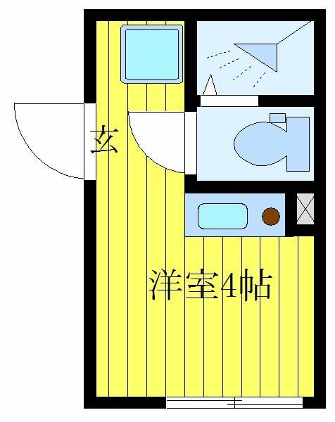 北区神谷のアパートの間取り