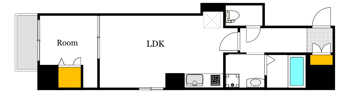 月光東蟹屋の間取り