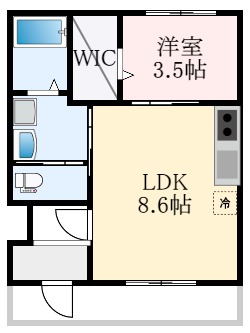 堺市美原区阿弥のマンションの間取り