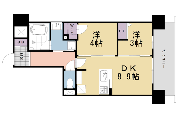 ＳＴＡＮＤＺ河原町五条の間取り