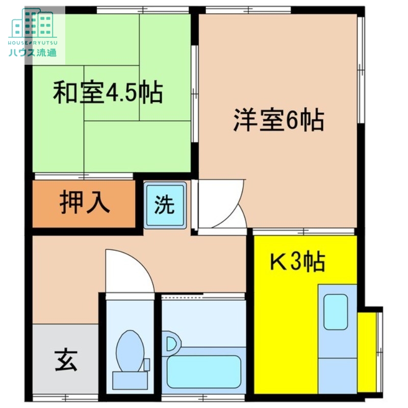 芒塚ハイツの間取り