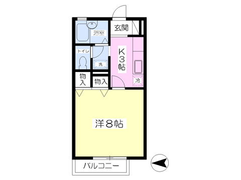 サンハイツ小中島E棟の間取り