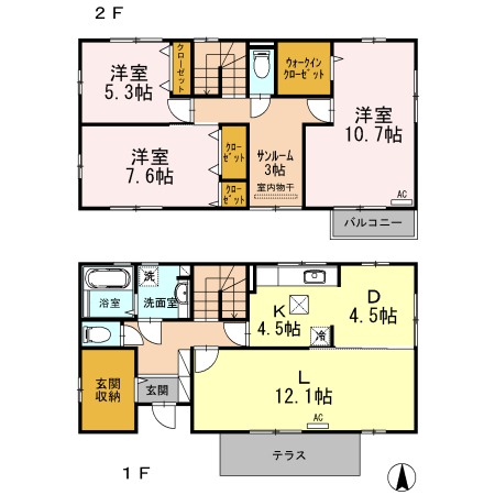 アムールの間取り