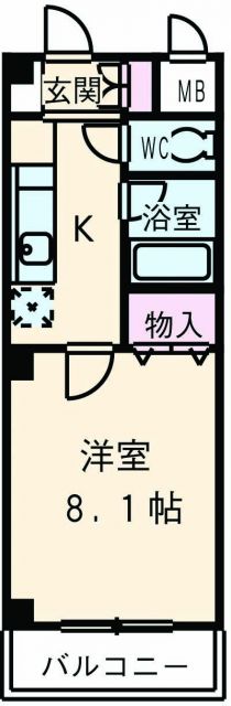 貝塚市橋本のマンションの間取り