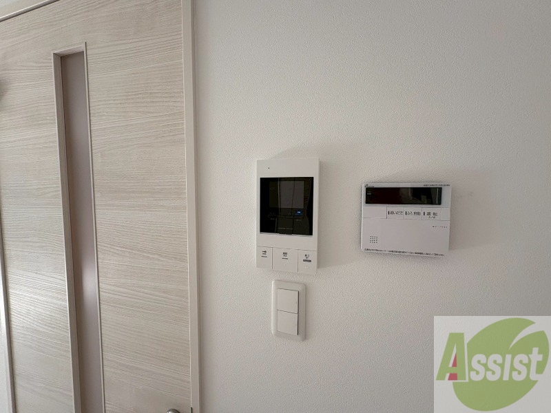 セキュリティ　インターホンです。オートロック付きで安心のマンションです。