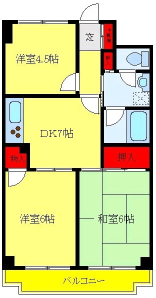 シャトーサンハイムの間取り写真