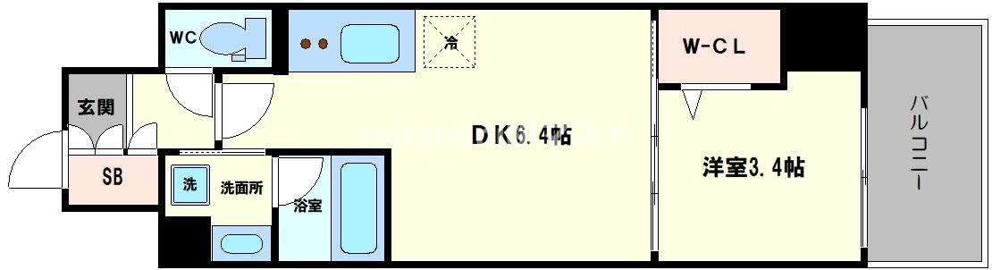 アーバネックス京町堀の間取り