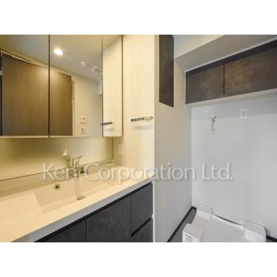 洗面設備　同タイプ7階のお部屋を撮影。仕様が異なることがあります。