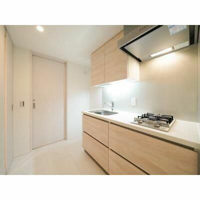 キッチン　コンパクトなキッチンで掃除もラクラク