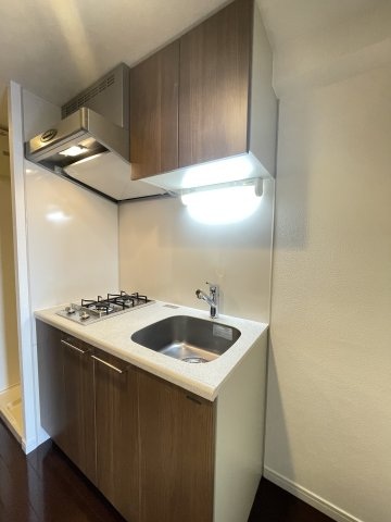 キッチン　２口ガスシステムキッチン