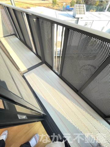 バルコニー　広々としたバルコニーです