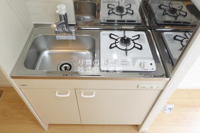 キッチン　１口ガスコンロ設置済！お引越し後すぐにお料理できます☆