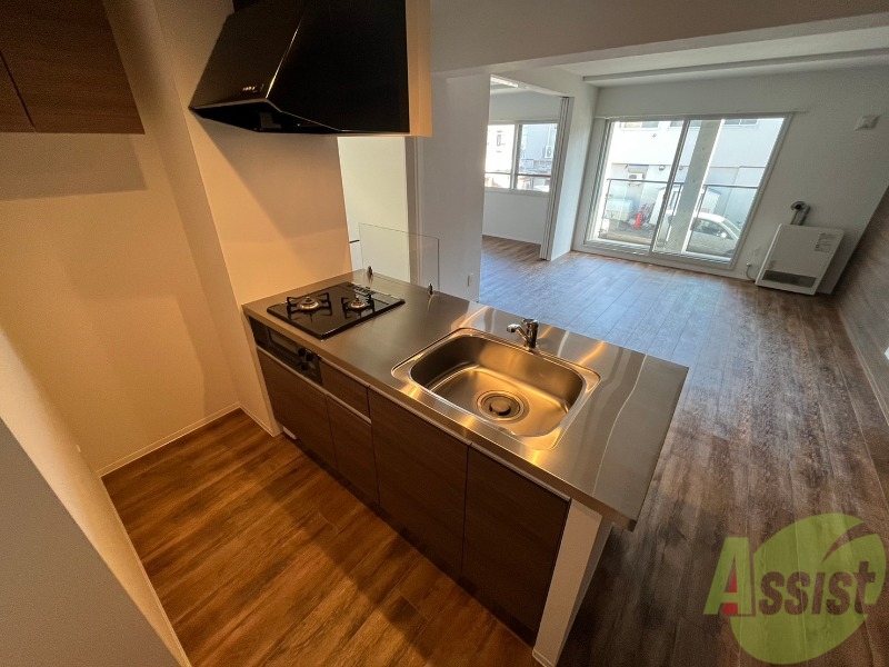 キッチン　システムキッチンなので、すぐお料理に使えます！