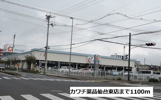 ドラックストア　カワチ薬品仙台東店（ドラッグストア）まで1100m
