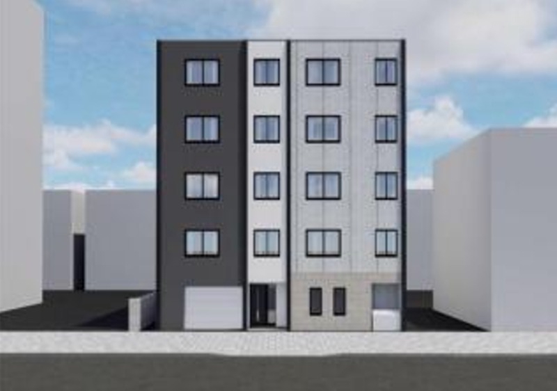 建物外観　外観予想パース　札幌市中央区北４条「仮）北４西１５ＭＳ」