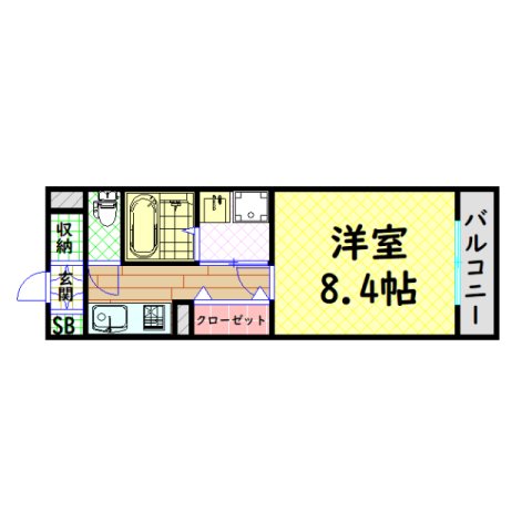 サムティ本町橋の間取り写真