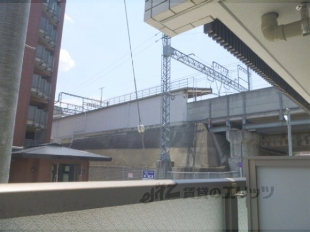 眺望　近鉄東寺駅です。