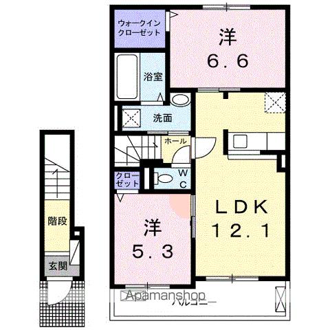 西鉄甘木線 甘木駅 徒歩22分 2階建 築8年の間取り写真