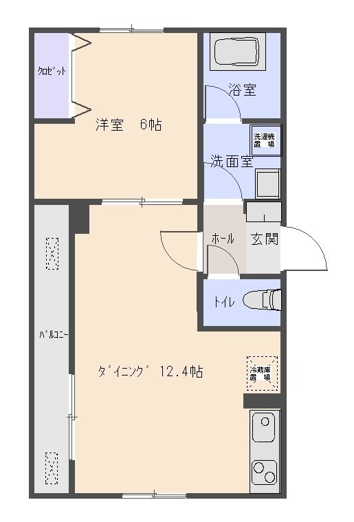 新井2丁目マンションの間取り写真