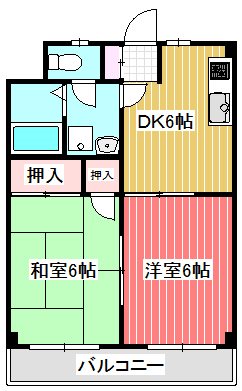 メゾンヒマワリの間取り写真