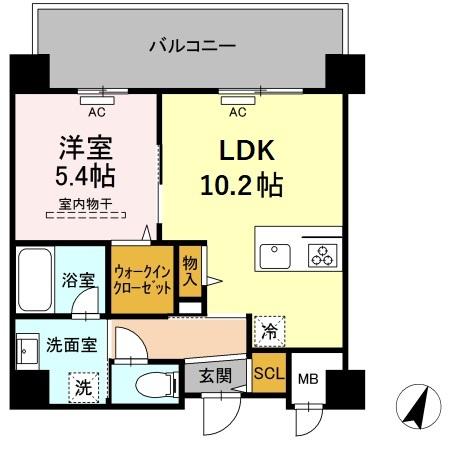 グランデール博多の間取り写真