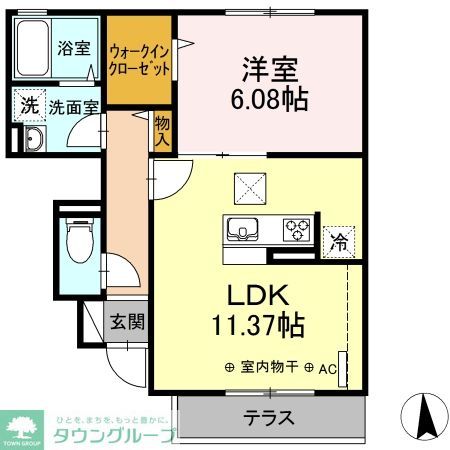 蒼の杜 風の間取り写真