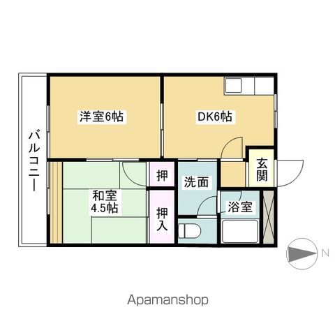 養老鉄道養老線 広神戸駅 徒歩13分 2階建 築31年の間取り写真
