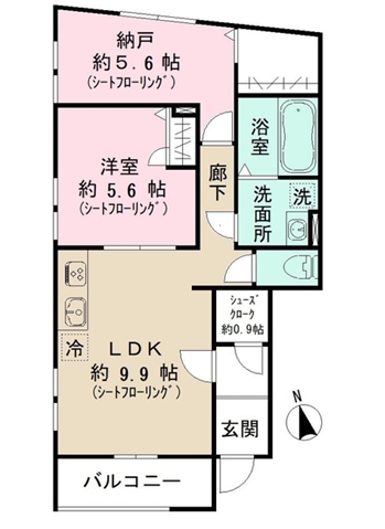 東急大井町線 等々力駅 徒歩2分 3階建 築2年の間取り写真