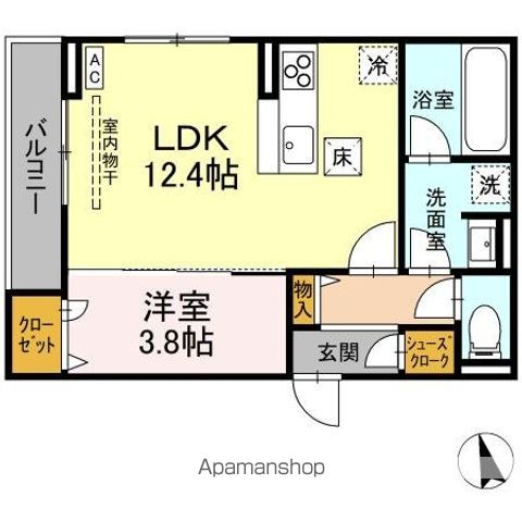 レーヴ・クレール東中央の間取り写真