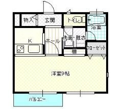 ＪＲ総武線 新検見川駅 徒歩10分 2階建 築21年の間取り写真