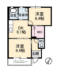 iメゾン亀山の間取り写真