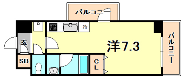S-FORT神戸小河通の間取り写真