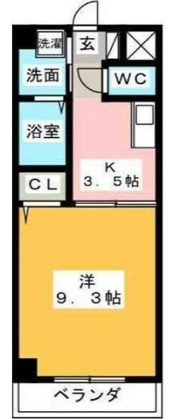 近鉄名古屋線 烏森駅 徒歩4分 4階建 築27年の間取り写真