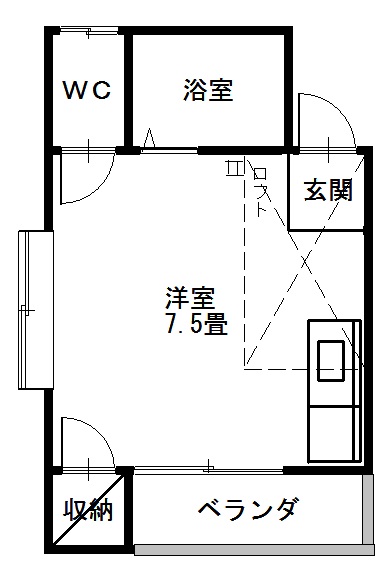 ハイツウッディの間取り