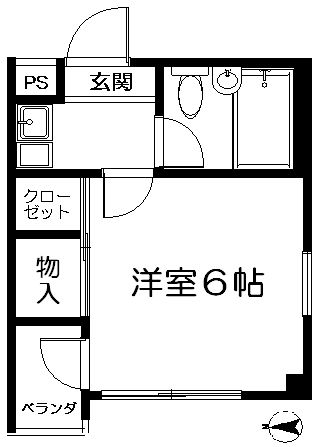 セントラルマンション笹塚Ｂの間取り