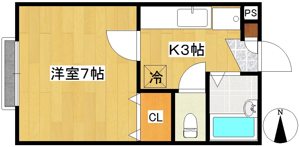 ポーロニア上杉IIの間取り