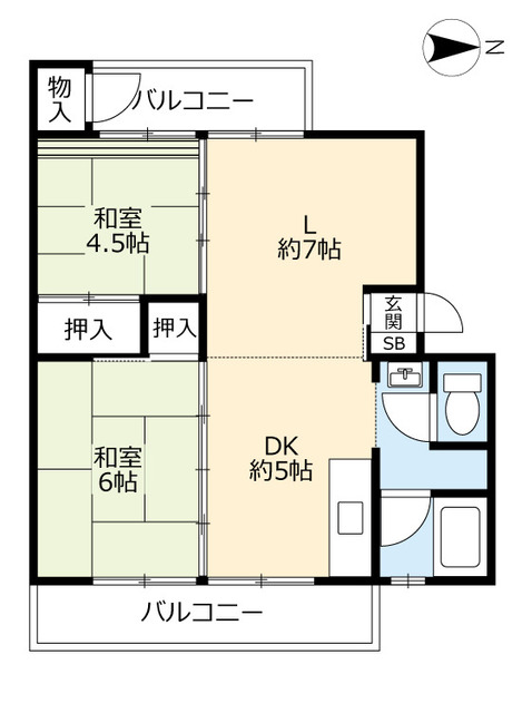 ＵＲ岩成台の間取り