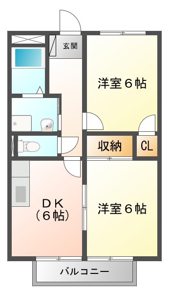 ハイツユーパートIIIの間取り