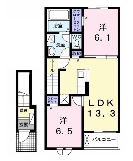 ベルミラＡの間取り