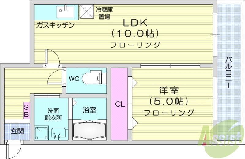 ラ・フェスタ72の間取り