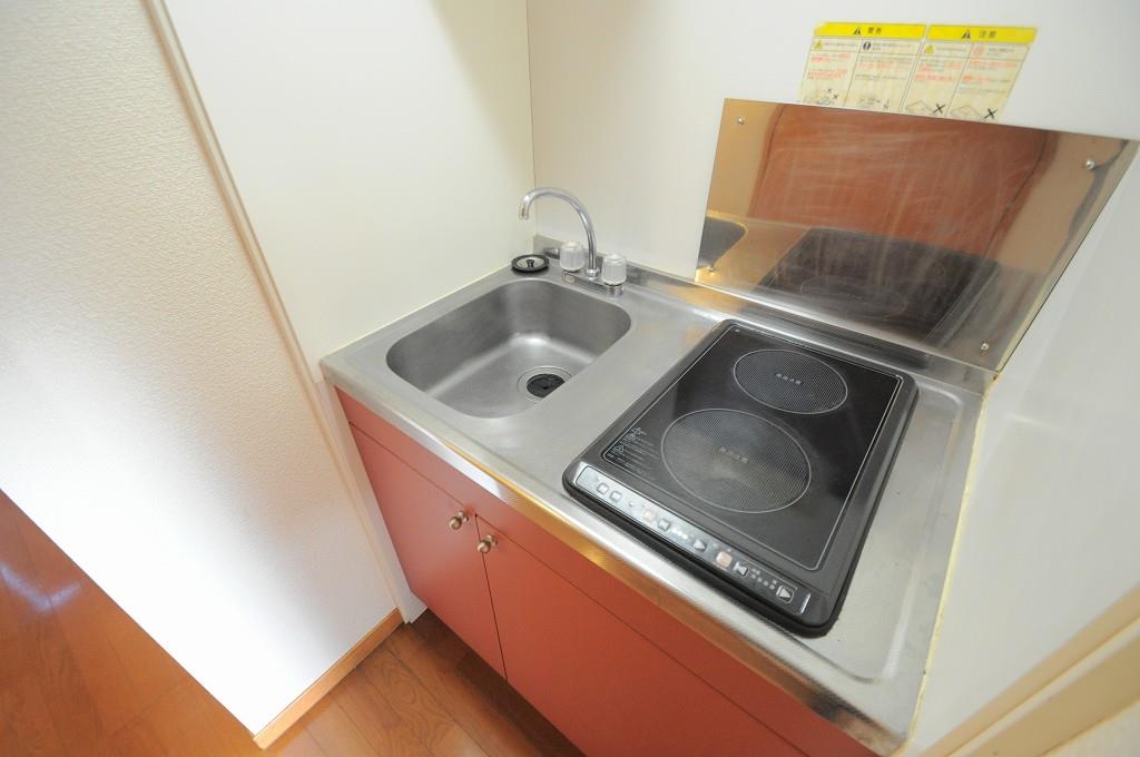 キッチン　2口コンロでお料理の幅も広がります